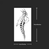 Ink Skeleton Temporary Tattoo Sticker | Waterproof | Lasts Up to 15 Days | Semi-Permanent Look