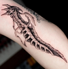 Ink Skeleton Temporary Tattoo Sticker | Waterproof | Lasts Up to 15 Days | Semi-Permanent Look