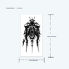 Demonic Ink Temporary Tattoo Sticker | Waterproof | Lasts Up to 15 Days | Magic Theme | Semi-Permanent Look