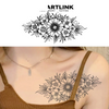 Blooming Chrysanthemum Temporary Tattoo | Waterproof | Lasts Up to 15 Days | Semi-Permanent Fake Tattoo