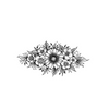 Blooming Chrysanthemum Temporary Tattoo | Waterproof | Lasts Up to 15 Days | Semi-Permanent Fake Tattoo