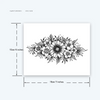 Blooming Chrysanthemum Temporary Tattoo | Waterproof | Lasts Up to 15 Days | Semi-Permanent Fake Tattoo