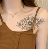 Blooming Chrysanthemum Temporary Tattoo | Waterproof | Lasts Up to 15 Days | Semi-Permanent Fake Tattoo