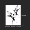 Swallow Bird Temporary Tattoo | Ultra-Dark & Detailed | Sweat & Water Resistant | Lasts Up To 15 Days