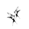 Swallow Bird Temporary Tattoo | Ultra-Dark & Detailed | Sweat & Water Resistant | Lasts Up To 15 Days