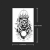 Tiger King Crown Temporary Tattoo | Waterproof & Long-Lasting | Realistic Fake Tattoo Sticker | Up to 15 Days Wear