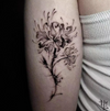Flowers of the Other Shore | Temporary Tattoo Sticker | Waterproof | Lasts up to 15 Days | Semi-Permanent