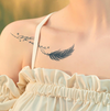 Belief in Heart with Flowers Temporary Tattoo | Waterproof Long-Lasting | Lasts up to 15 Days