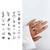 Henna Finger Tattoo (1) | Temporary Tattoo Sticker | Waterproof | Lasts Up to 15 Days | Semi Permanent Look