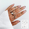Henna Finger Tattoo (1) | Temporary Tattoo Sticker | Waterproof | Lasts Up to 15 Days | Semi Permanent Look