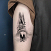 Happy Family Temporary Tattoo Sticker, Waterproof Magic Tattoo, Lasts to 15 Days Fake Tattoo, Semi Permanent Tattoo