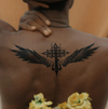 Cross with Wings Temporary Tattoo | Waterproof & Long-Lasting | Semi-Permanent Effect | Up to 15 Days