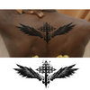 Cross with Wings Temporary Tattoo | Waterproof & Long-Lasting | Semi-Permanent Effect | Up to 15 Days