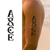 One Piece ACE Temporary Tattoo | Waterproof | Lasts Up To 15 Days | Semi-Permanent