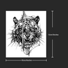 Tiger Temporary Tattoo Sticker | Waterproof | Lasts Up to 15 Days | Semi-Permanent Look