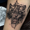 Tiger Temporary Tattoo Sticker | Waterproof | Lasts Up to 15 Days | Semi-Permanent Look