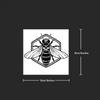 Bee Temporary Tattoo Sticker | Waterproof | Lasts Up to 15 Days | Semi-Permanent Fake Tattoo