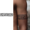 Armband Temporary Tattoo Sticker | Waterproof | Lasts up to 15 Days | Semi-Permanent | Quick & Easy Application