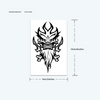 Ink Temporary Tattoo | Dragon Design | Lasts 15 Days | Waterproof Semi-Permanent Sticker