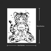 Tiger Cub Temporary Tattoo | Waterproof | Lasts Up to 15 Days | Semi-Permanent Fake Tattoo