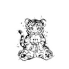 Tiger Cub Temporary Tattoo | Waterproof | Lasts Up to 15 Days | Semi-Permanent Fake Tattoo