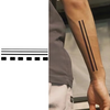 Armband Temporary Tattoo Sticker, Waterproof Magic Tattoo, Lasts to 15 Days Fake Tattoo, Semi Permanent Tattoo