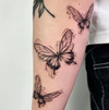 Butterfly Temporary Tattoo Sticker | Waterproof | Lasts Up to 15 Days | Semi-Permanent