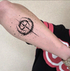 Sun Temporary Tattoo Sticker | Waterproof Magic Tattoo | Lasts up to 15 Days | Semi Permanent Fake Tattoo
