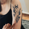 Anime Temporary Tattoo Sticker | Waterproof | Lasts Up to 15 Days | Semi-Permanent | Fake Tattoo