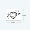 Love Temporary Tattoo Sticker | Waterproof | Lasts Up to 15 Days | Semi-Permanent | Easy Application