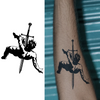 DAVID Temporary Tattoo Sticker, Waterproof Magic Tattoo, Lasts to 15 Days Fake Tattoo, Semi Permanent Tattoo