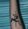 DAVID Temporary Tattoo Sticker, Waterproof Magic Tattoo, Lasts to 15 Days Fake Tattoo, Semi Permanent Tattoo