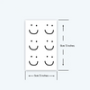 Henna Finger "Smile" Tattoo (8) | Temporary Tattoo Sticker | Waterproof | Lasts up to 15