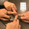 Henna Finger "Smile" Tattoo (8) | Temporary Tattoo Sticker | Waterproof | Lasts up to 15
