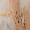 Moon Temporary Tattoo Sticker | Waterproof Magic Tattoo | Lasts 15 Days | Semi Permanent Fake Tattoo