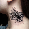 Tiger Eye Scratch Temporary Tattoo Sticker, Waterproof Magic Tattoo, Lasts to 15 Days Fake Tattoo, Semi Permanent Tattoo