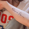 English Phrase Temporary Tattoo Sticker | Waterproof | Lasts up to 15 Days | Semi-Permanent | Magic Tattoo
