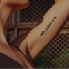 English Phrase Temporary Tattoo Sticker | Waterproof | Lasts up to 15 Days | Semi-Permanent | Magic Tattoo