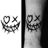 Smiley Face Temporary Tattoo | Lasts 15 Days | Waterproof Semi-Permanent Sticker | New Technology