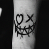 Smiley Face Temporary Tattoo | Lasts 15 Days | Waterproof Semi-Permanent Sticker | New Technology