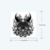 Demon Knife Temporary Tattoo | Lasts 15 Days | Waterproof | Semi-Permanent Sticker | New Technology