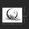 Crescent Moon Wave Temporary Tattoo | Lasts Up to 15 Days | Water & Sweat Proof