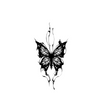 Butterfly Temporary Tattoo Sticker | Waterproof | Lasts up to 15 Days | Semi Permanent