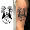 Silent Nun Temporary Tattoo Sticker | Waterproof | Lasts up to 15 Days | Semi-Permanent