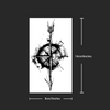 Compass Temporary Tattoo Sticker | Waterproof | Lasts Up To 15 Days | Semi-Permanent Look
