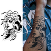 Medusa Temporary Tattoo Sticker | Waterproof | Lasts Up to 15 Days | Semi-Permanent Fake Tattoo