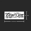 Carpe Diem Temporary Tattoo - Waterproof, Lasts 15 Days