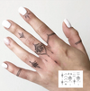 Henna Finger Tattoo Set: Waterproof, Lasts 15 Days, Semi Permanent