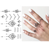 Henna Finger Tattoo Set: Waterproof, Lasts 15 Days, Semi Permanent