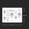 Henna Finger Tattoo Set: Waterproof, Lasts 15 Days, Semi Permanent